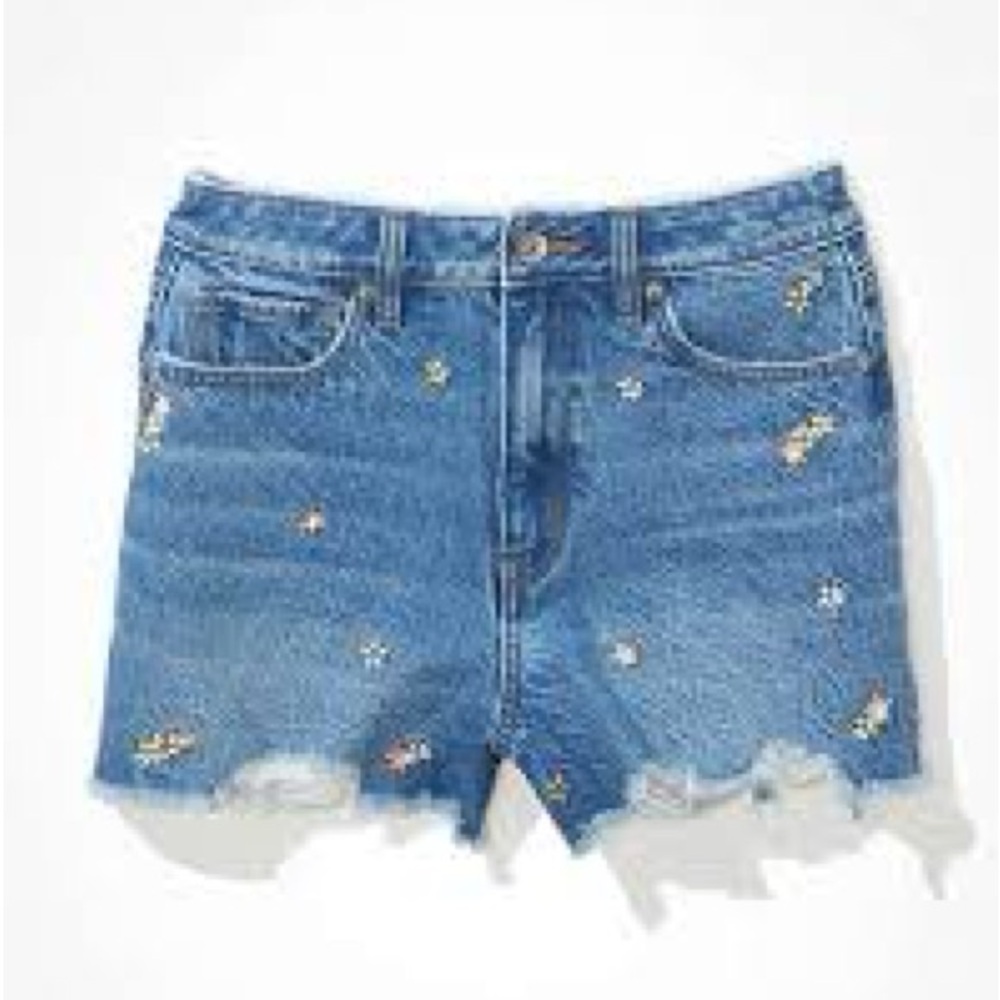 American Eagle Denim Mom Shorts NWT Women’s - Size 6 - Picture 2 of 12